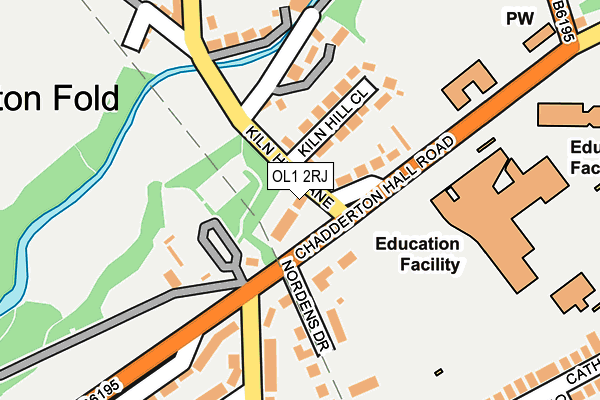 OL1 2RJ map - OS OpenMap – Local (Ordnance Survey) OL1 2RJ map - OS OpenMap – Local (Ordnance Survey)
