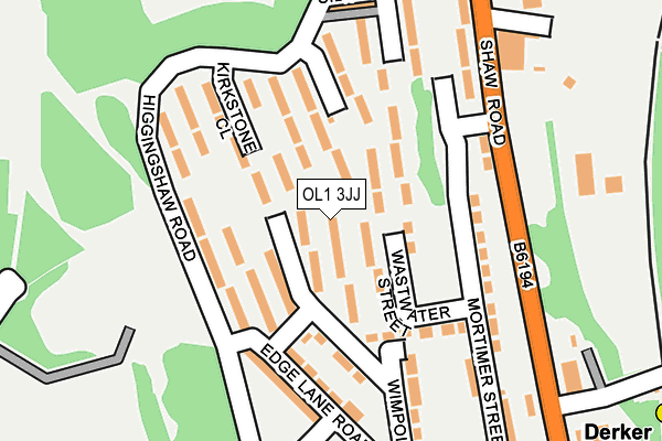 OL1 3JJ map - OS OpenMap – Local (Ordnance Survey) OL1 3JJ map - OS OpenMap – Local (Ordnance Survey)