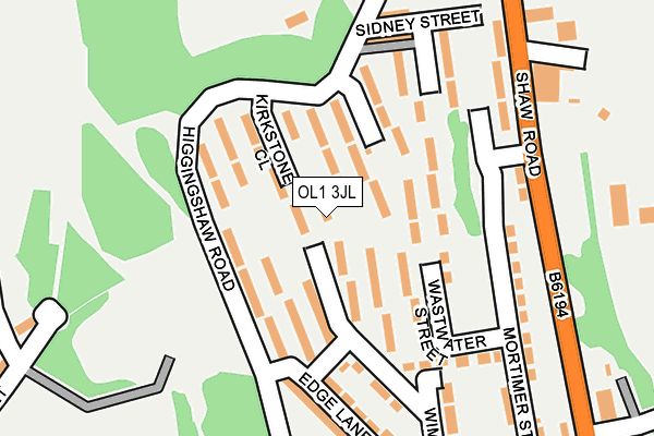 OL1 3JL map - OS OpenMap – Local (Ordnance Survey) OL1 3JL map - OS OpenMap – Local (Ordnance Survey)