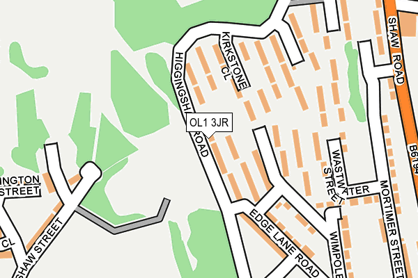 OL1 3JR map - OS OpenMap – Local (Ordnance Survey) OL1 3JR map - OS OpenMap – Local (Ordnance Survey)