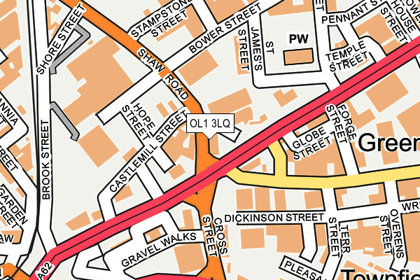 OL1 3LQ map - OS OpenMap – Local (Ordnance Survey) OL1 3LQ map - OS OpenMap – Local (Ordnance Survey)