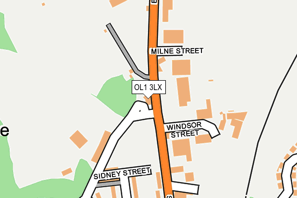 OL1 3LX map - OS OpenMap – Local (Ordnance Survey) OL1 3LX map - OS OpenMap – Local (Ordnance Survey)