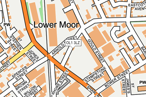 OL1 3LZ map - OS OpenMap – Local (Ordnance Survey) OL1 3LZ map - OS OpenMap – Local (Ordnance Survey)