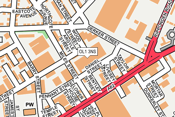 OL1 3NS map - OS OpenMap – Local (Ordnance Survey) OL1 3NS map - OS OpenMap – Local (Ordnance Survey)