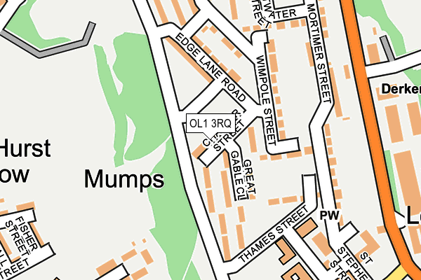 OL1 3RQ map - OS OpenMap – Local (Ordnance Survey) OL1 3RQ map - OS OpenMap – Local (Ordnance Survey)