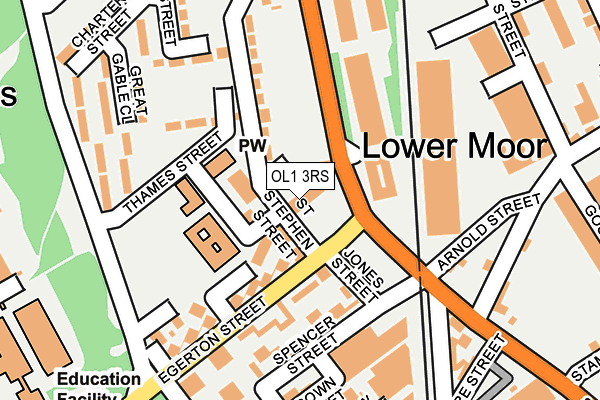 OL1 3RS map - OS OpenMap – Local (Ordnance Survey) OL1 3RS map - OS OpenMap – Local (Ordnance Survey)