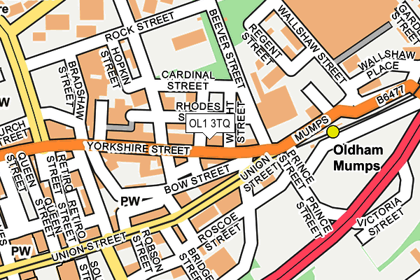 OL1 3TQ map - OS OpenMap – Local (Ordnance Survey) OL1 3TQ map - OS OpenMap – Local (Ordnance Survey)