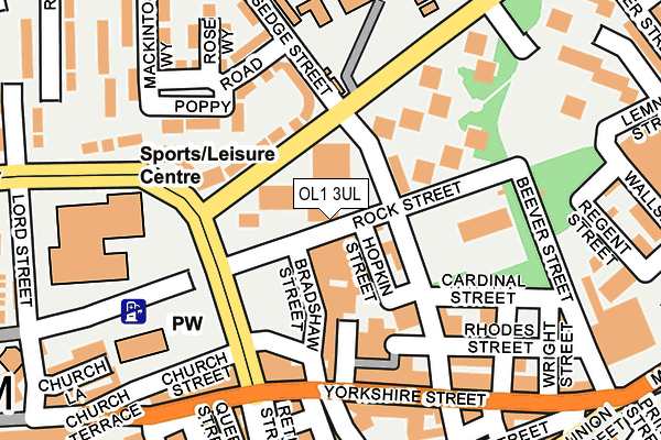 OL1 3UL map - OS OpenMap – Local (Ordnance Survey) OL1 3UL map - OS OpenMap – Local (Ordnance Survey)