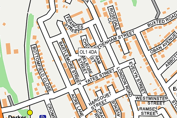 OL1 4DA map - OS OpenMap – Local (Ordnance Survey) OL1 4DA map - OS OpenMap – Local (Ordnance Survey)