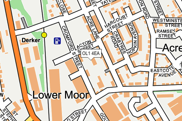 OL1 4EA map - OS OpenMap – Local (Ordnance Survey) OL1 4EA map - OS OpenMap – Local (Ordnance Survey)