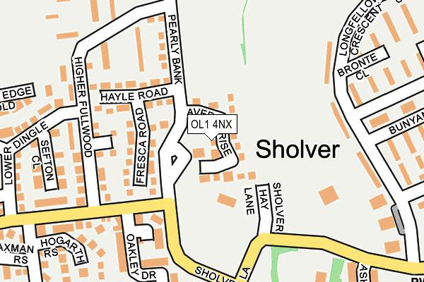 OL1 4NX map - OS OpenMap – Local (Ordnance Survey) OL1 4NX map - OS OpenMap – Local (Ordnance Survey)