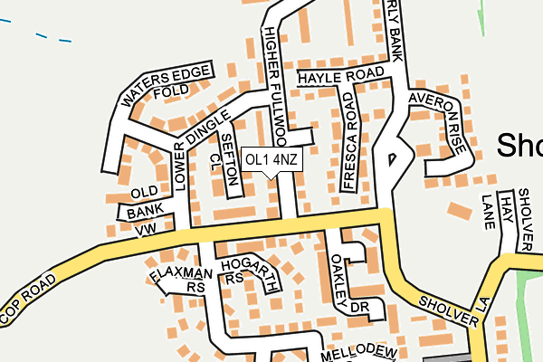 OL1 4NZ map - OS OpenMap – Local (Ordnance Survey) OL1 4NZ map - OS OpenMap – Local (Ordnance Survey)