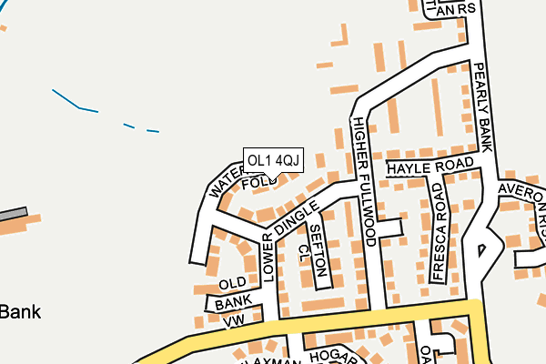 OL1 4QJ map - OS OpenMap – Local (Ordnance Survey) OL1 4QJ map - OS OpenMap – Local (Ordnance Survey)