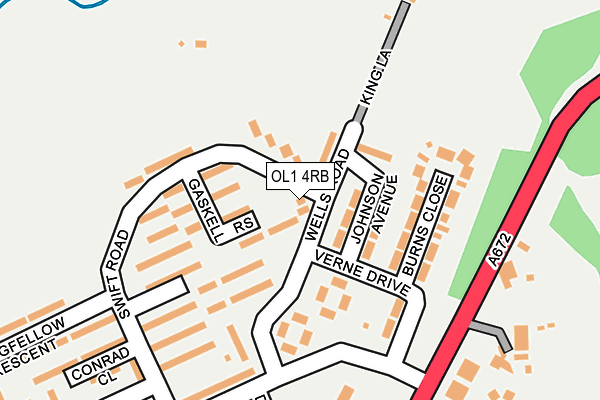 OL1 4RB map - OS OpenMap – Local (Ordnance Survey) OL1 4RB map - OS OpenMap – Local (Ordnance Survey)