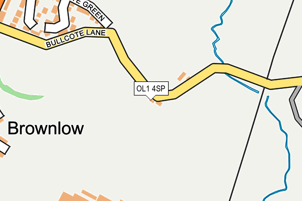 OL1 4SP map - OS OpenMap – Local (Ordnance Survey) OL1 4SP map - OS OpenMap – Local (Ordnance Survey)
