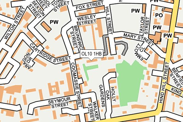 OL10 1HB map - OS OpenMap – Local (Ordnance Survey) OL10 1HB map - OS OpenMap – Local (Ordnance Survey)