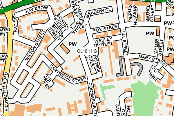 OL10 1HG map - OS OpenMap – Local (Ordnance Survey) OL10 1HG map - OS OpenMap – Local (Ordnance Survey)