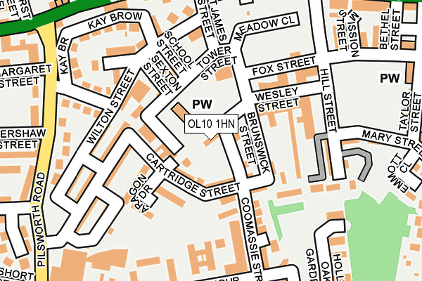 OL10 1HN map - OS OpenMap – Local (Ordnance Survey) OL10 1HN map - OS OpenMap – Local (Ordnance Survey)
