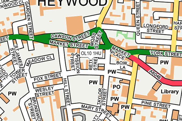 OL10 1HU map - OS OpenMap – Local (Ordnance Survey) OL10 1HU map - OS OpenMap – Local (Ordnance Survey)