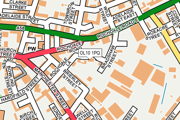 OL10 1PQ map - OS OpenMap – Local (Ordnance Survey) OL10 1PQ map - OS OpenMap – Local (Ordnance Survey)