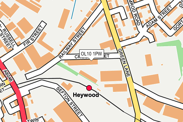 OL10 1PW map - OS OpenMap – Local (Ordnance Survey) OL10 1PW map - OS OpenMap – Local (Ordnance Survey)