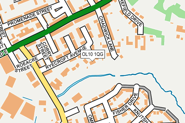OL10 1QG map - OS OpenMap – Local (Ordnance Survey) OL10 1QG map - OS OpenMap – Local (Ordnance Survey)