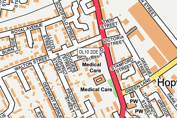 OL10 2DE map - OS OpenMap – Local (Ordnance Survey) OL10 2DE map - OS OpenMap – Local (Ordnance Survey)