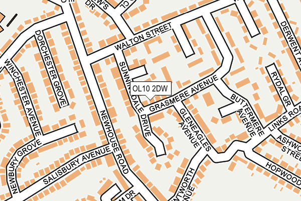 OL10 2DW map - OS OpenMap – Local (Ordnance Survey) OL10 2DW map - OS OpenMap – Local (Ordnance Survey)