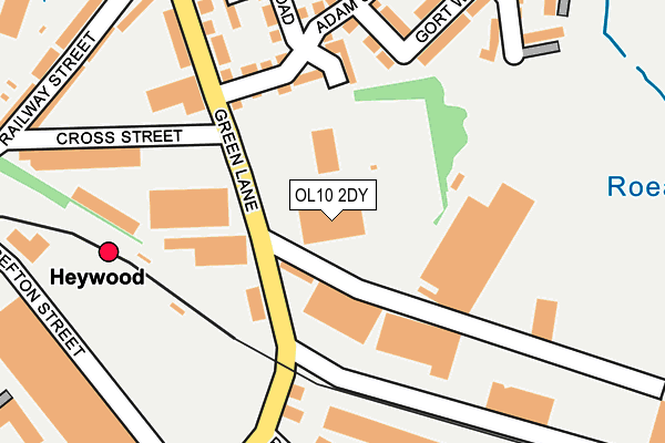 OL10 2DY map - OS OpenMap – Local (Ordnance Survey) OL10 2DY map - OS OpenMap – Local (Ordnance Survey)