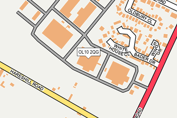 OL10 2QG map - OS OpenMap – Local (Ordnance Survey) OL10 2QG map - OS OpenMap – Local (Ordnance Survey)