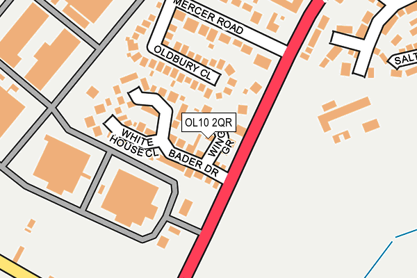 OL10 2QR map - OS OpenMap – Local (Ordnance Survey) OL10 2QR map - OS OpenMap – Local (Ordnance Survey)