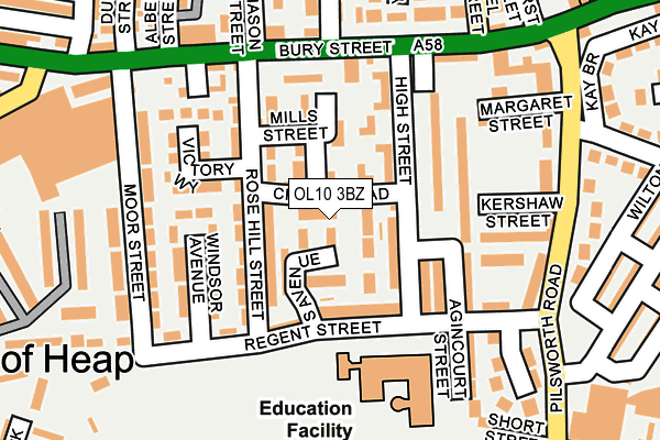 OL10 3BZ map - OS OpenMap – Local (Ordnance Survey) OL10 3BZ map - OS OpenMap – Local (Ordnance Survey)