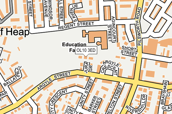 OL10 3ED map - OS OpenMap – Local (Ordnance Survey) OL10 3ED map - OS OpenMap – Local (Ordnance Survey)