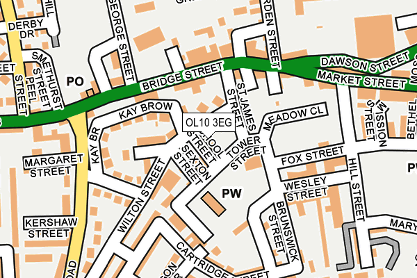 OL10 3EG map - OS OpenMap – Local (Ordnance Survey) OL10 3EG map - OS OpenMap – Local (Ordnance Survey)