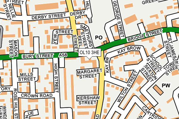 OL10 3HE map - OS OpenMap – Local (Ordnance Survey) OL10 3HE map - OS OpenMap – Local (Ordnance Survey)