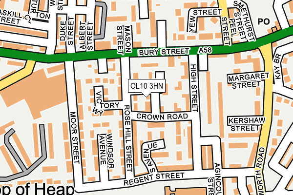 OL10 3HN map - OS OpenMap – Local (Ordnance Survey) OL10 3HN map - OS OpenMap – Local (Ordnance Survey)