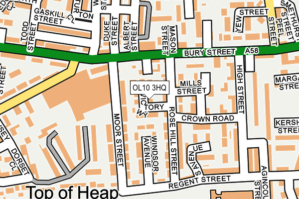 OL10 3HQ map - OS OpenMap – Local (Ordnance Survey) OL10 3HQ map - OS OpenMap – Local (Ordnance Survey)