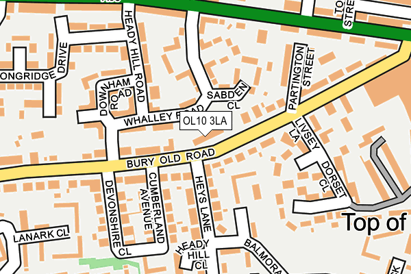 OL10 3LA map - OS OpenMap – Local (Ordnance Survey) OL10 3LA map - OS OpenMap – Local (Ordnance Survey)