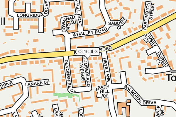 OL10 3LG map - OS OpenMap – Local (Ordnance Survey) OL10 3LG map - OS OpenMap – Local (Ordnance Survey)