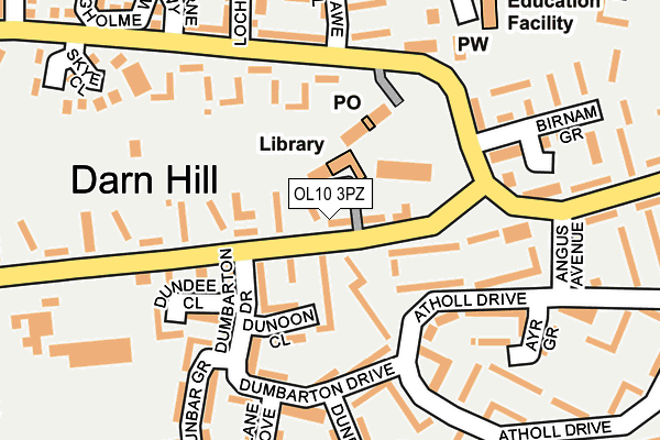 OL10 3PZ map - OS OpenMap – Local (Ordnance Survey) OL10 3PZ map - OS OpenMap – Local (Ordnance Survey)