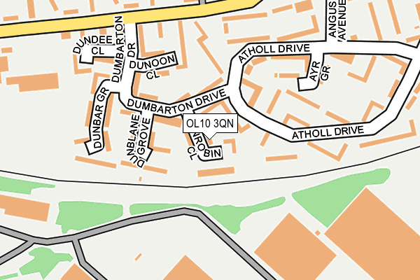 OL10 3QN map - OS OpenMap – Local (Ordnance Survey) OL10 3QN map - OS OpenMap – Local (Ordnance Survey)