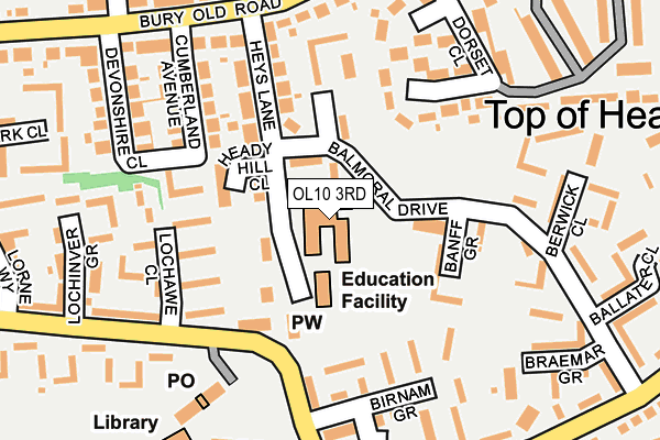 OL10 3RD map - OS OpenMap – Local (Ordnance Survey) OL10 3RD map - OS OpenMap – Local (Ordnance Survey)