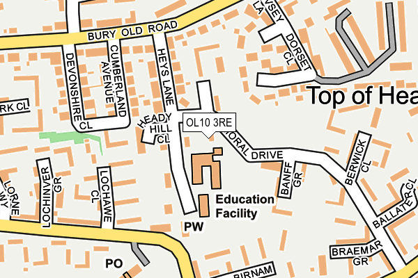 OL10 3RE map - OS OpenMap – Local (Ordnance Survey) OL10 3RE map - OS OpenMap – Local (Ordnance Survey)