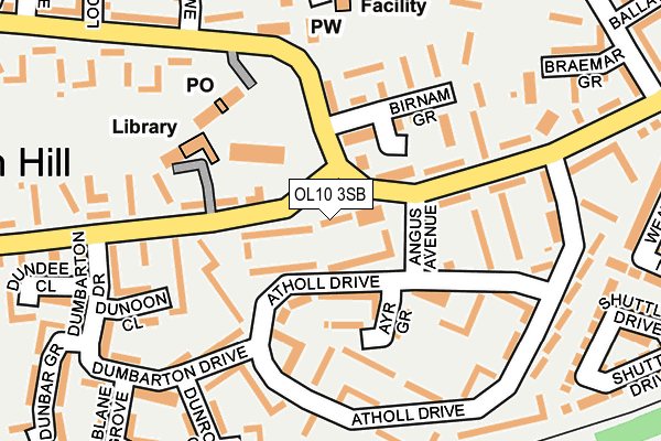OL10 3SB map - OS OpenMap – Local (Ordnance Survey) OL10 3SB map - OS OpenMap – Local (Ordnance Survey)