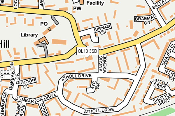 OL10 3SD map - OS OpenMap – Local (Ordnance Survey) OL10 3SD map - OS OpenMap – Local (Ordnance Survey)