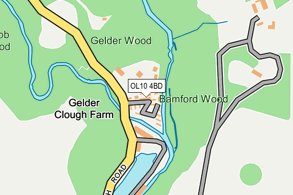 OL10 4BD map - OS OpenMap – Local (Ordnance Survey) OL10 4BD map - OS OpenMap – Local (Ordnance Survey)