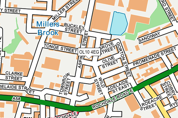 OL10 4EG map - OS OpenMap – Local (Ordnance Survey) OL10 4EG map - OS OpenMap – Local (Ordnance Survey)