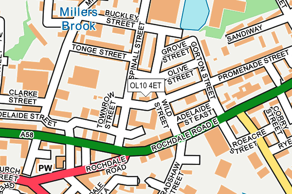 OL10 4ET map - OS OpenMap – Local (Ordnance Survey) OL10 4ET map - OS OpenMap – Local (Ordnance Survey)