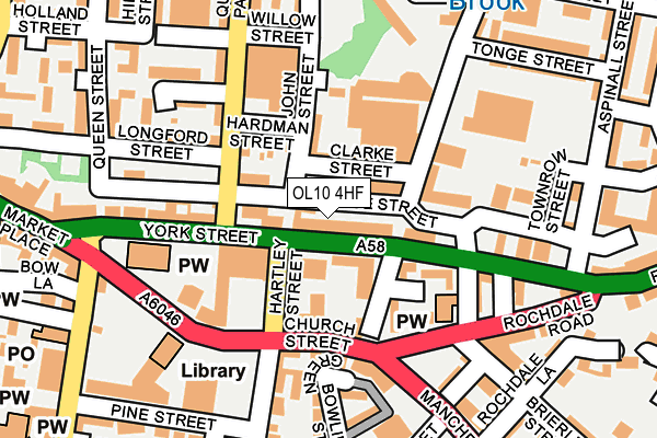 OL10 4HF map - OS OpenMap – Local (Ordnance Survey) OL10 4HF map - OS OpenMap – Local (Ordnance Survey)