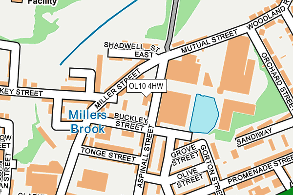 OL10 4HW map - OS OpenMap – Local (Ordnance Survey) OL10 4HW map - OS OpenMap – Local (Ordnance Survey)
